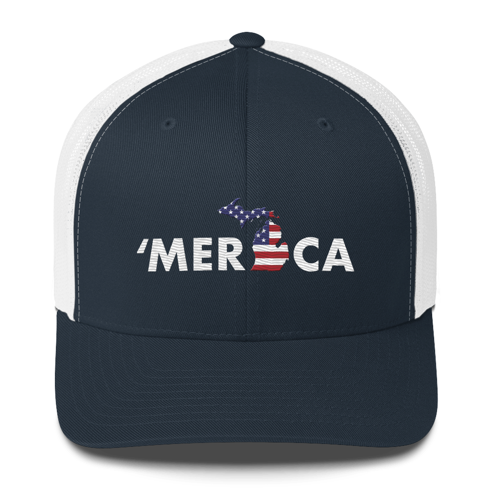 Michigan 'Merica' Trucker Hat (Patriot Edition)