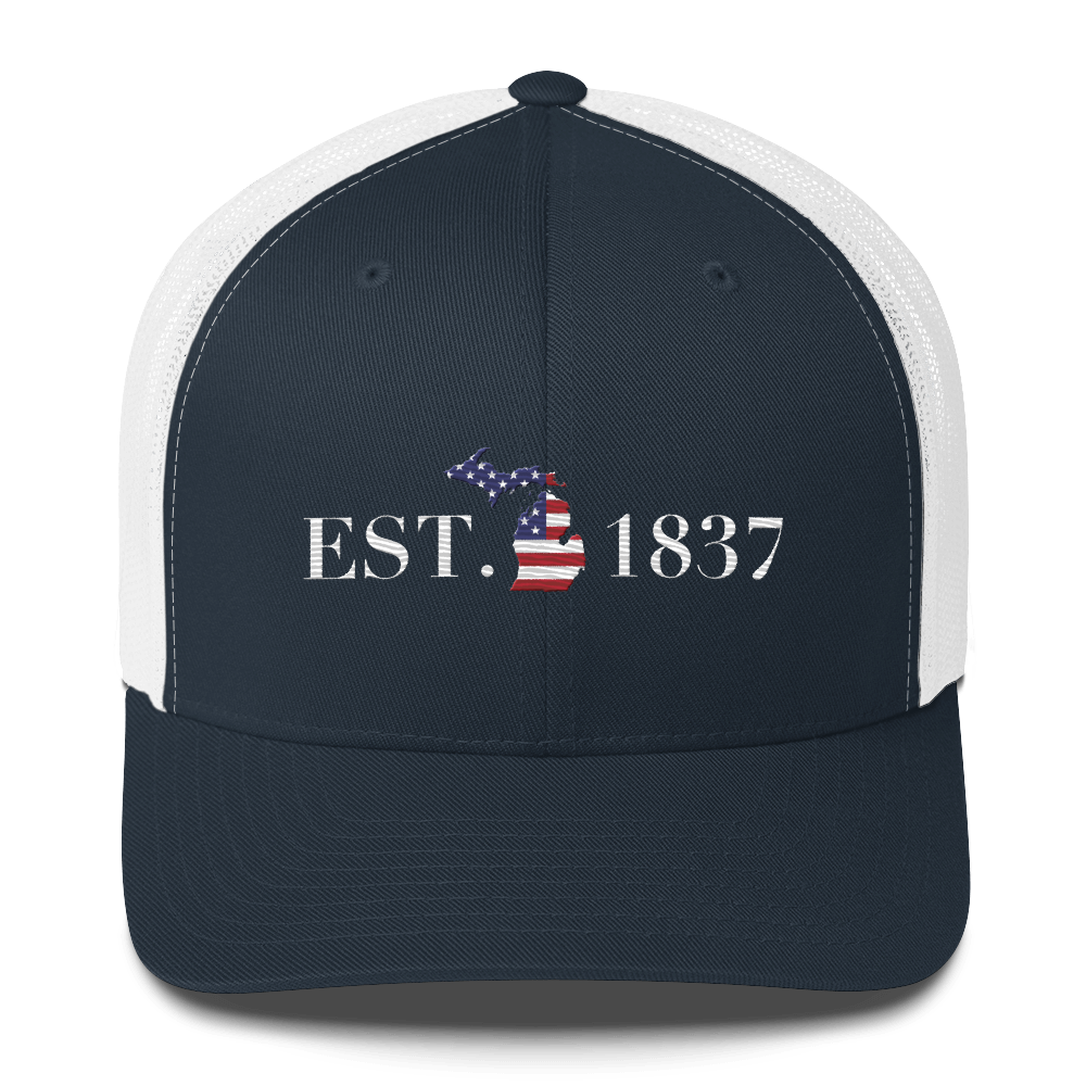 Michigan 'EST. 1837' Trucker Hat (Patriot Edition)