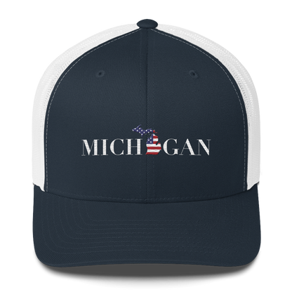 'Michigan' Trucker Hat (Didone Patriot Edition)