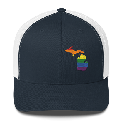 Michigan Trucker Hat (Rainbow Pride Edition)