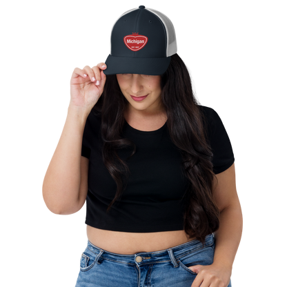 'Michigan EST 1837' Trucker Hat | Local Pop Parody