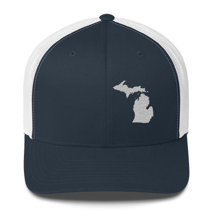 Michigan Trucker Hat | Platinum Outline