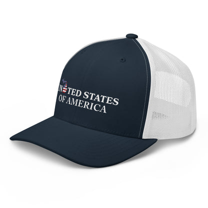 'United States of America' Trucker Hat (Michigan Patriot Edition)