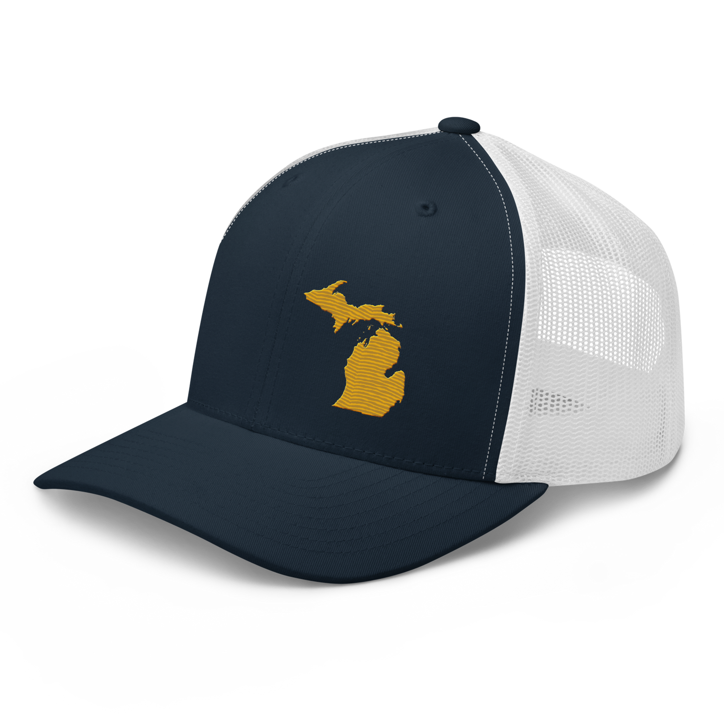 Michigan Trucker Hat | Gold Outline