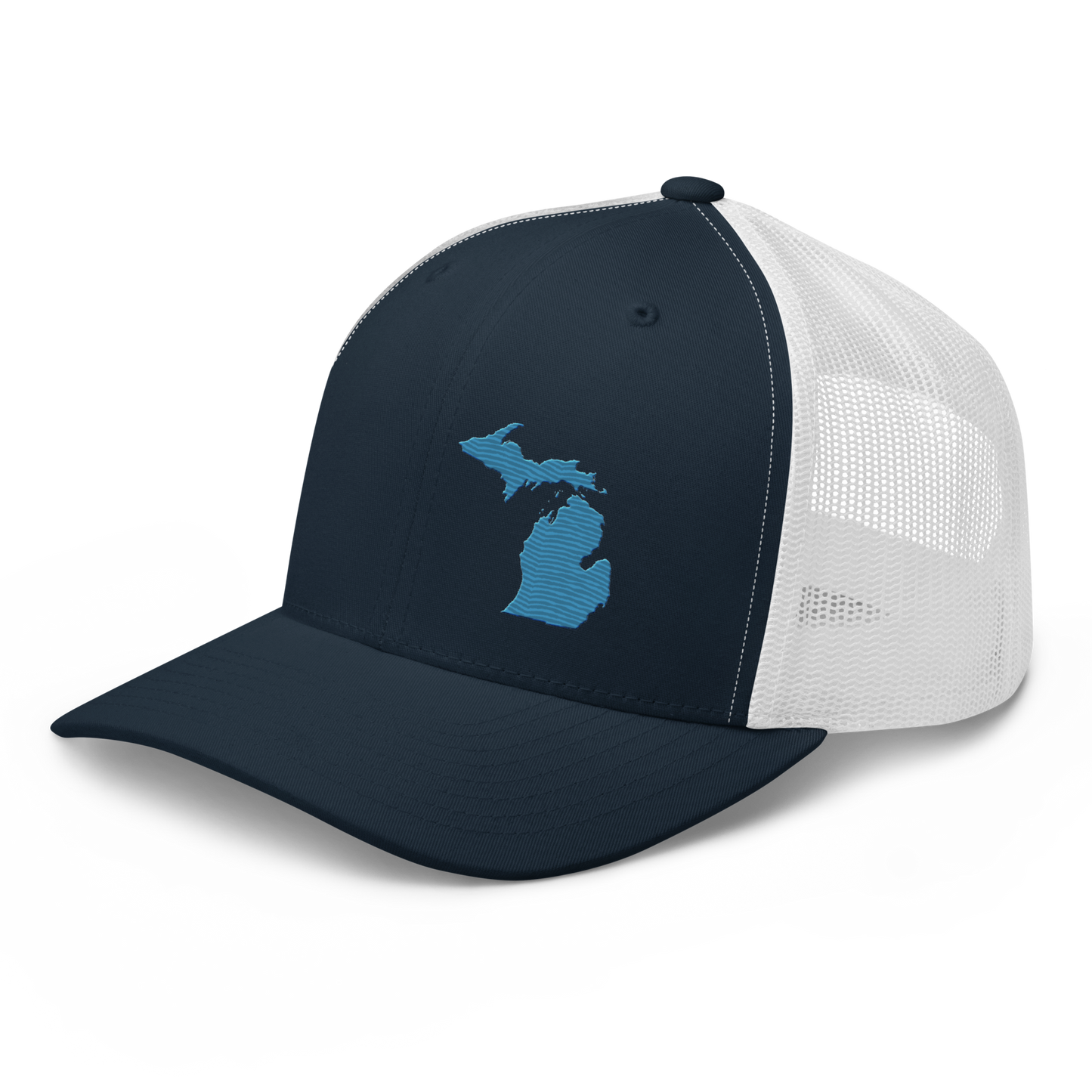 Michigan Trucker Hat | Traverse Blue Outline