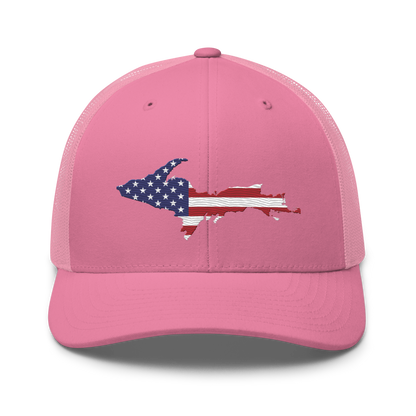 Michigan Upper Peninsula Trucker Hat (Patriot Edition)