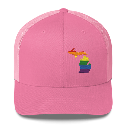 Michigan Trucker Hat (Rainbow Pride Edition)