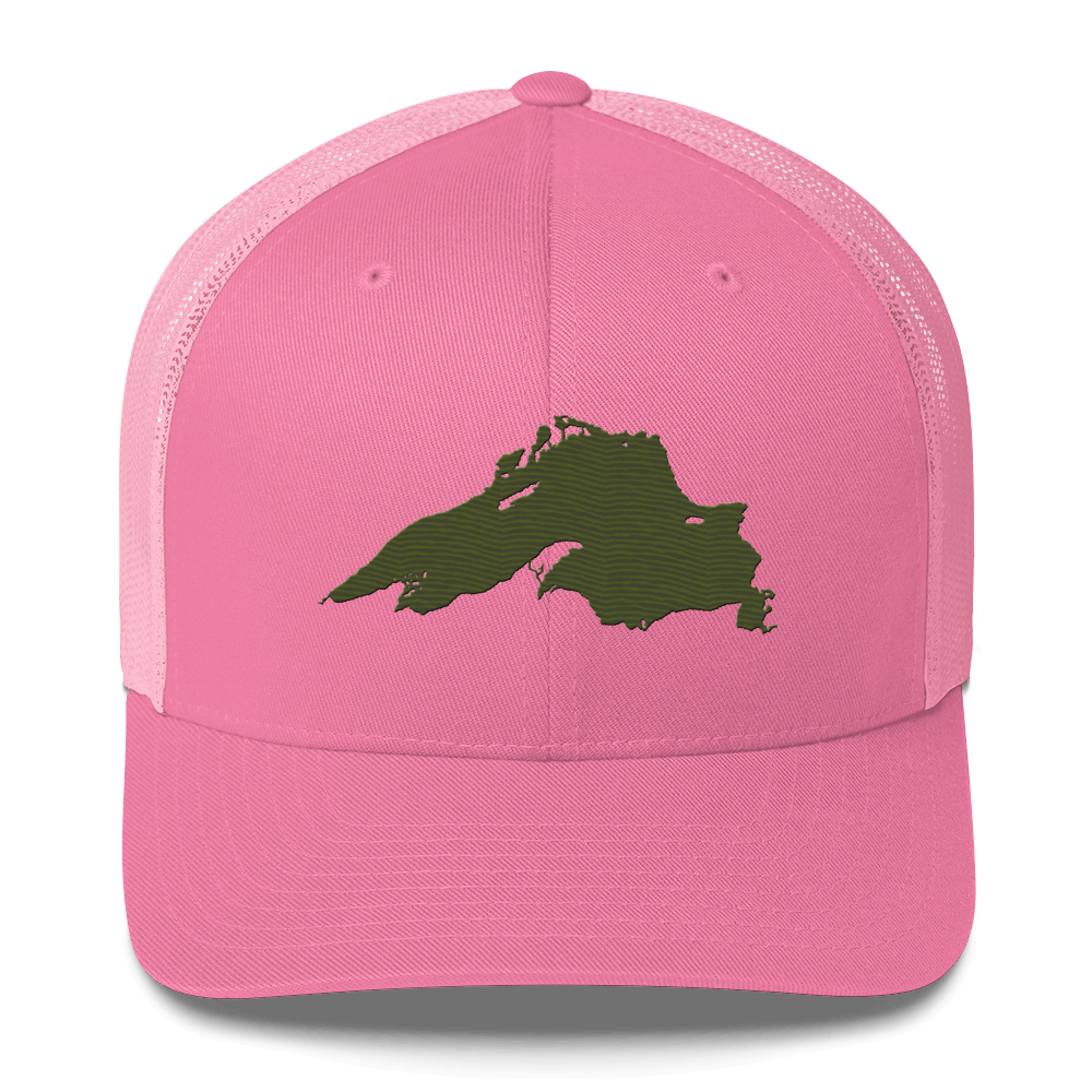 Lake Superior Trucker Hat | Army Green