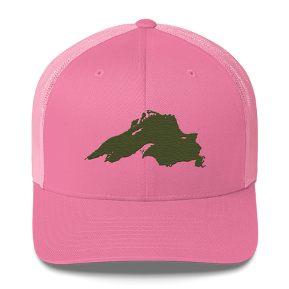 Lake Superior Trucker Hat | Army Green