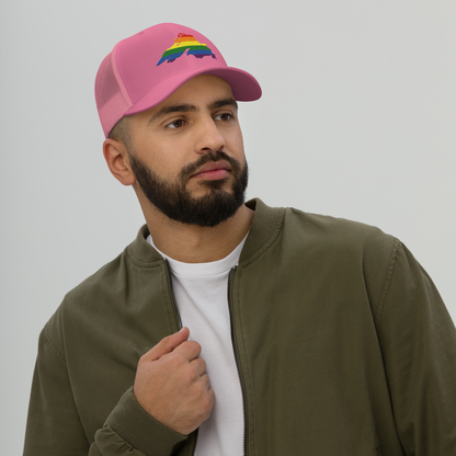 Lake Superior Trucker Hat | Rainbow Pride Edition