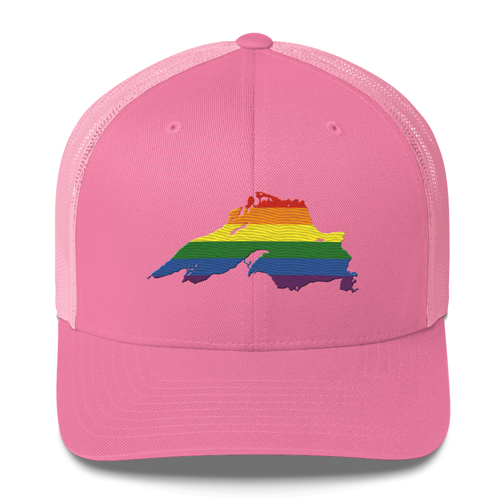 Lake Superior Trucker Hat | Rainbow Pride Edition