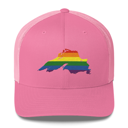 Lake Superior Trucker Hat | Rainbow Pride Edition