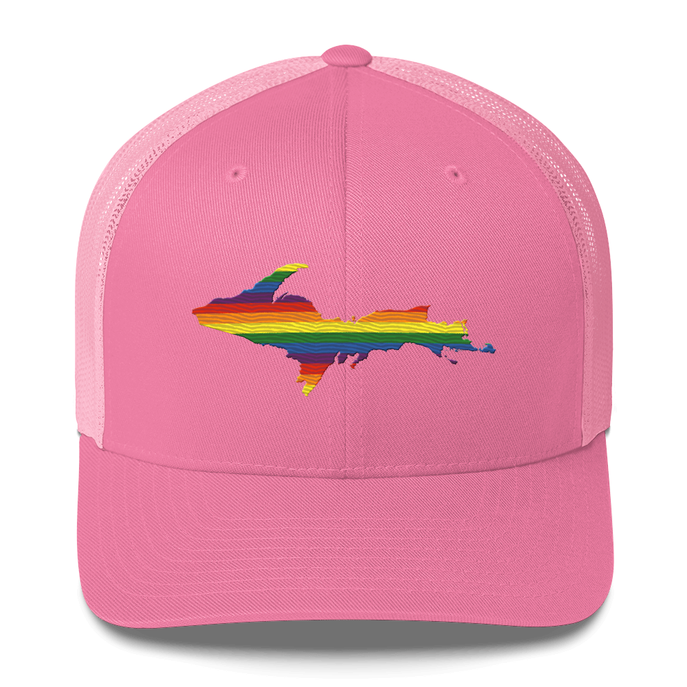 Upper Peninsula Trucker Hat | Rainbow Pride Edition