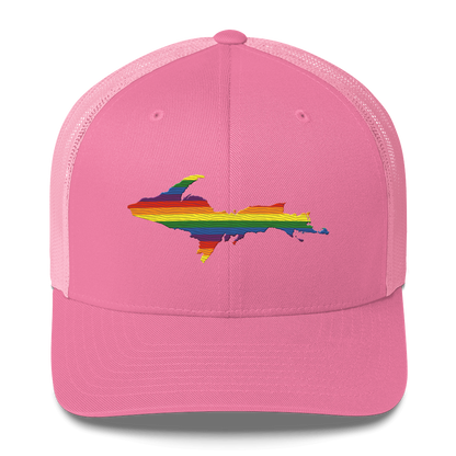 Upper Peninsula Trucker Hat | Rainbow Pride Edition