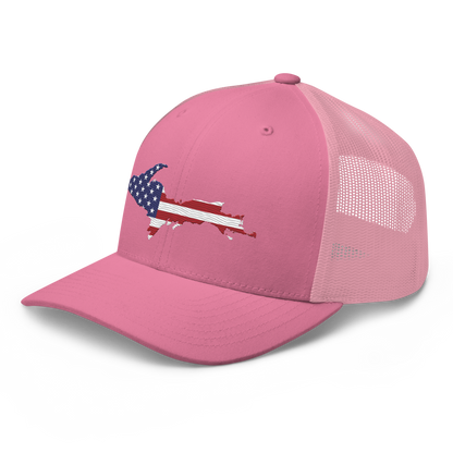 Michigan Upper Peninsula Trucker Hat (Patriot Edition)