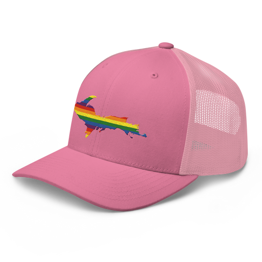 Upper Peninsula Trucker Hat | Rainbow Pride Edition