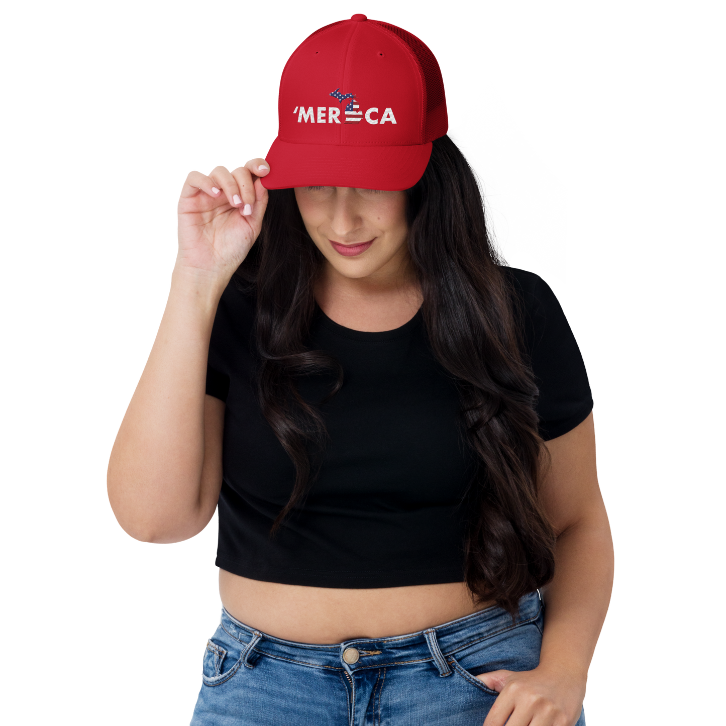 Michigan 'Merica' Trucker Hat (Patriot Edition)