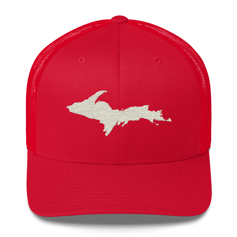 Upper Peninsula Trucker Hat | Ivory White