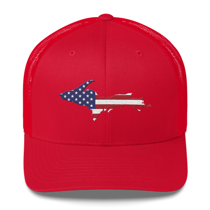 Upper Peninsula Trucker Hat | Patriotic Edition