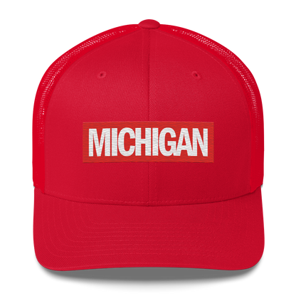 'Michigan' Trucker Hat | Superhero Factory Parody