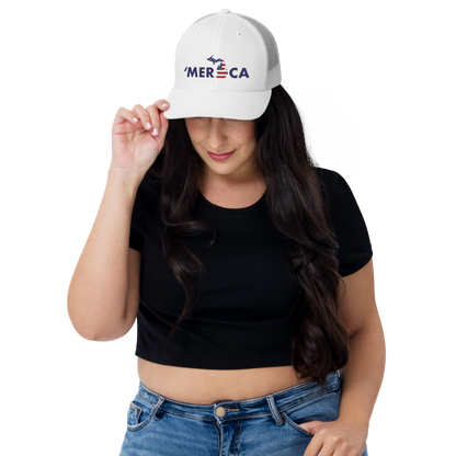 Michigan 'Merica' Trucker Hat (Patriot Edition)