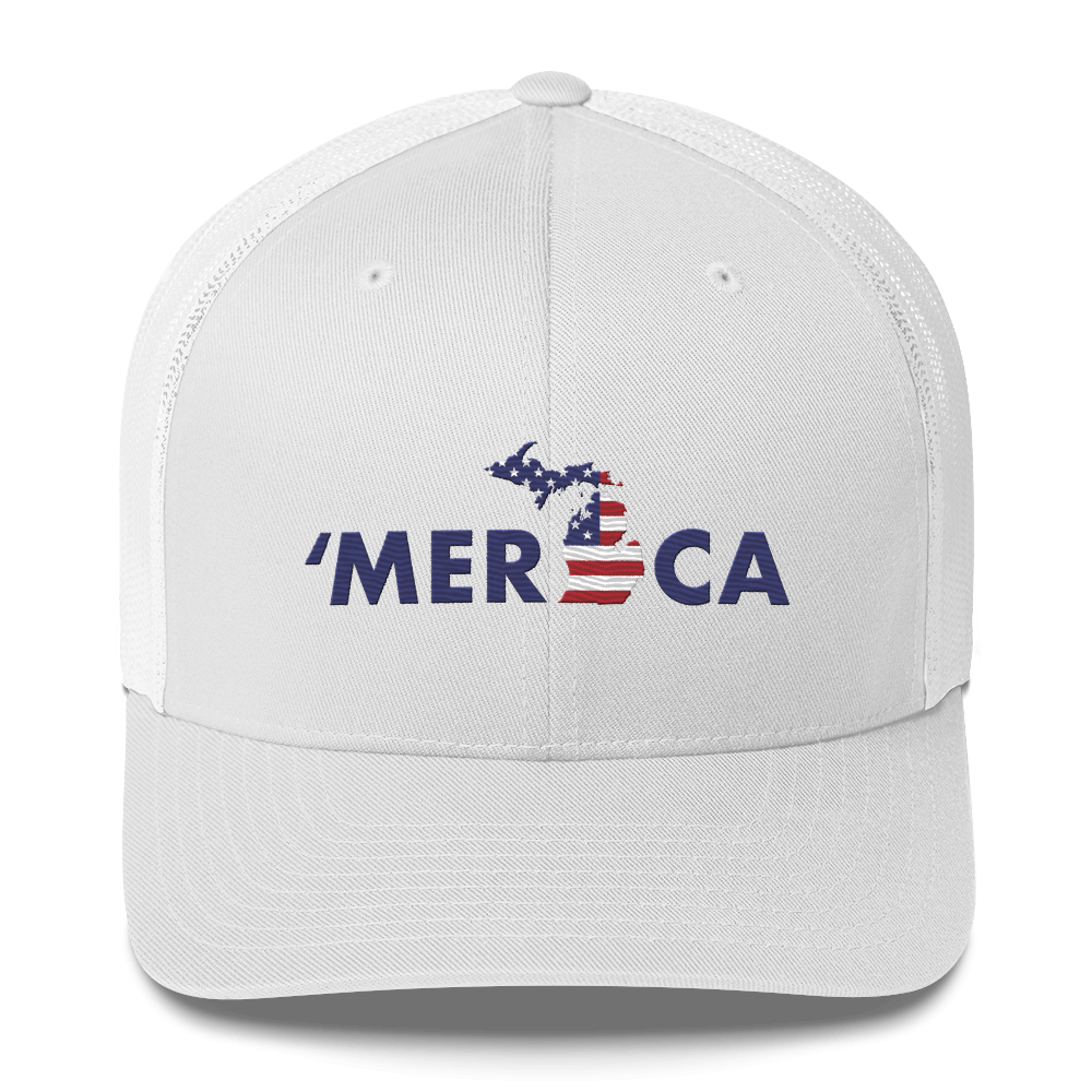 Michigan 'Merica' Trucker Hat (Patriot Edition)