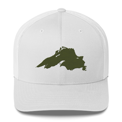 Lake Superior Trucker Hat | Army Green