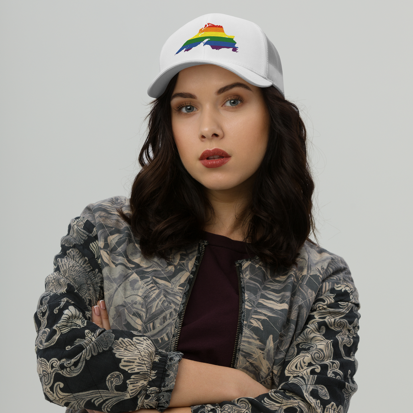 Lake Superior Trucker Hat | Rainbow Pride Edition