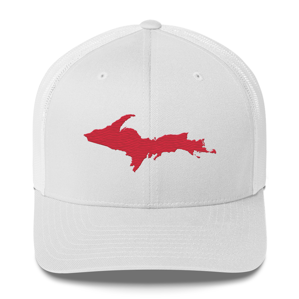 Upper Peninsula Trucker Hat | Lighthouse Red