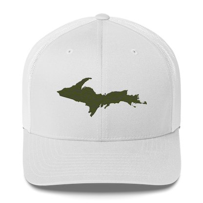 Upper Peninsula Trucker Hat | Army Green