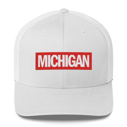 'Michigan' Trucker Hat | Superhero Factory Parody