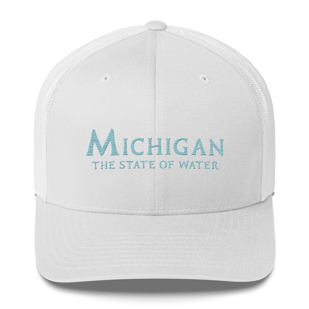 'Michigan The State of Water' Trucker Hat | Aquatic Sci-Fi Parody