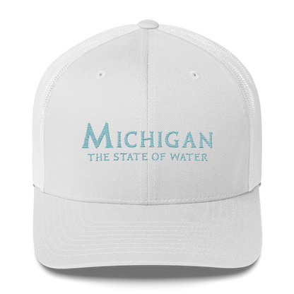 'Michigan The State of Water' Trucker Hat | Aquatic Sci-Fi Parody