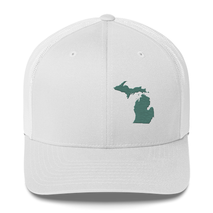 Michigan Trucker Hat | Copper Green Outline