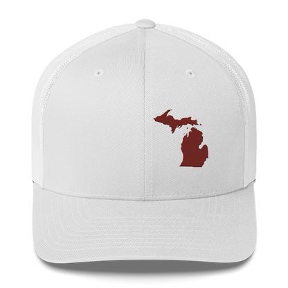 Michigan Trucker Hat | Cherryland Red Outline