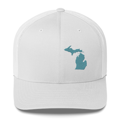 Michigan Trucker Hat | Huron Blue Outline