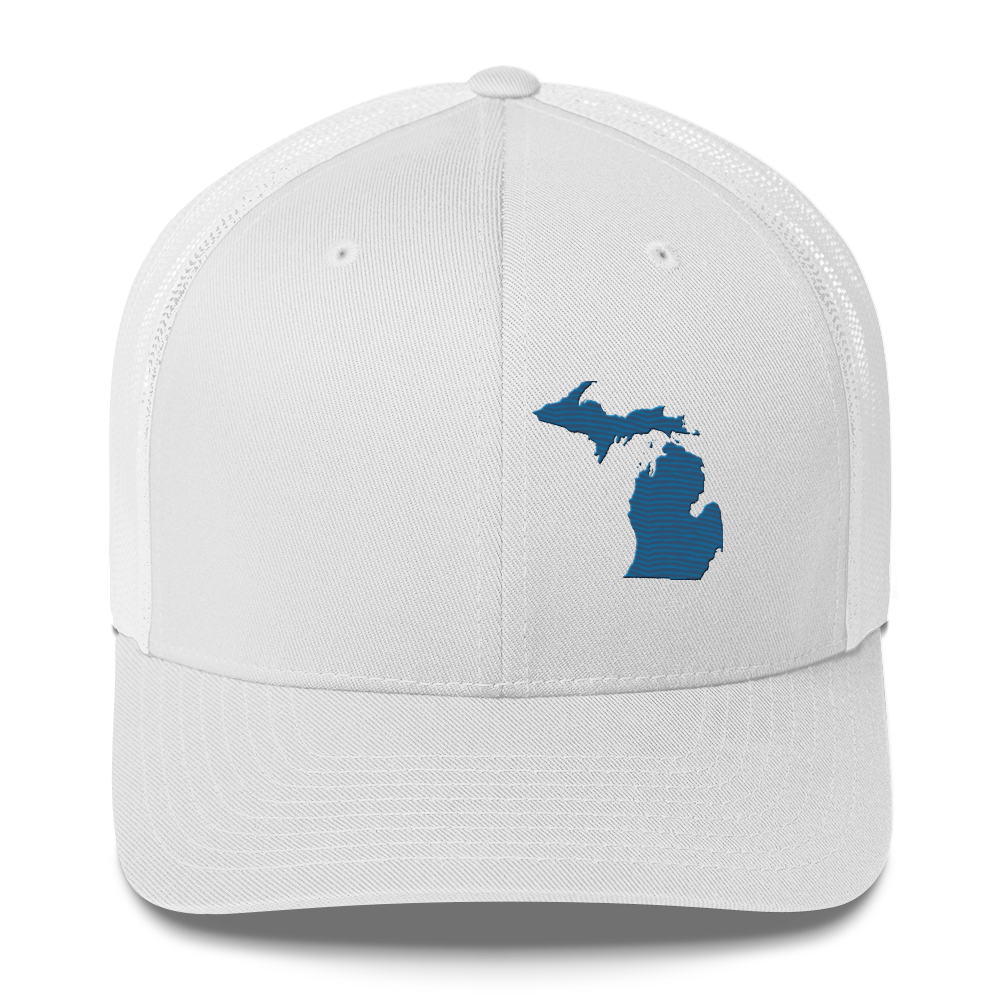 Michigan Trucker Hat | Blueberry Outline