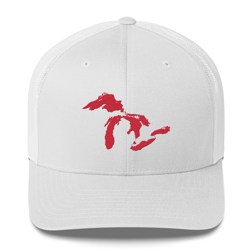 Great Lakes Trucker Hat | Lighthouse Red