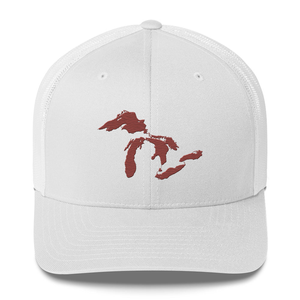 Great Lakes Trucker Hat | Ore Dock Red