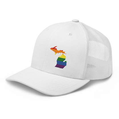 Michigan Trucker Hat (Rainbow Pride Edition)