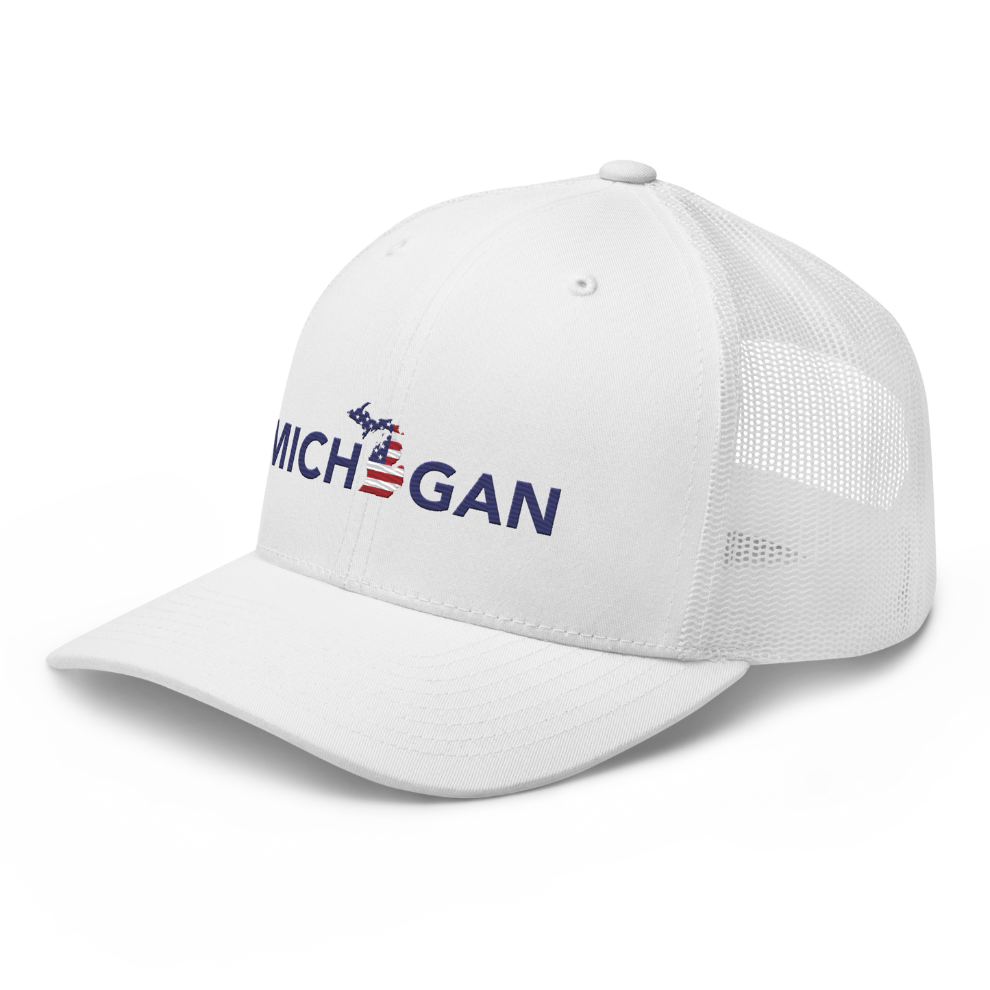 'Michigan' Trucker Hat (Sans Font Patriot Edition)