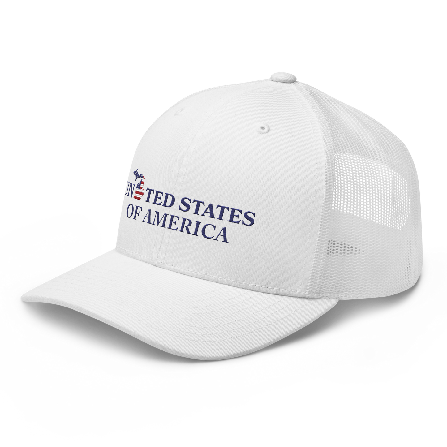 'United States of America' Trucker Hat (Michigan Patriot Edition)