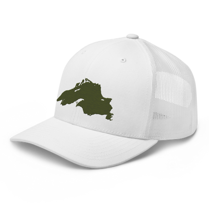 Lake Superior Trucker Hat | Army Green