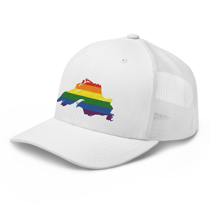 Lake Superior Trucker Hat | Rainbow Pride Edition