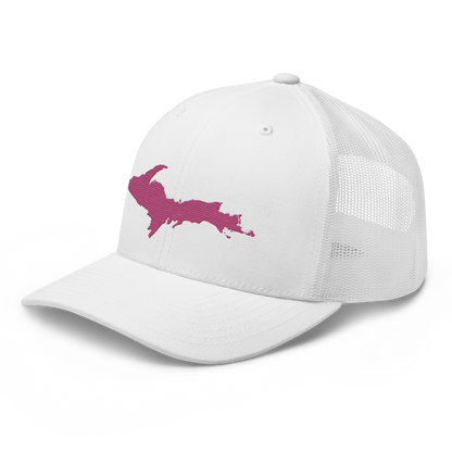 Upper Peninsula Trucker Hat | Apple Blossom Pink