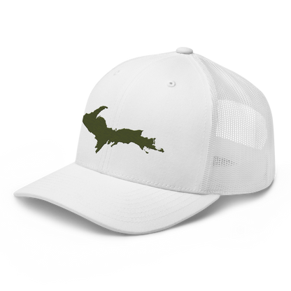 Upper Peninsula Trucker Hat | Army Green