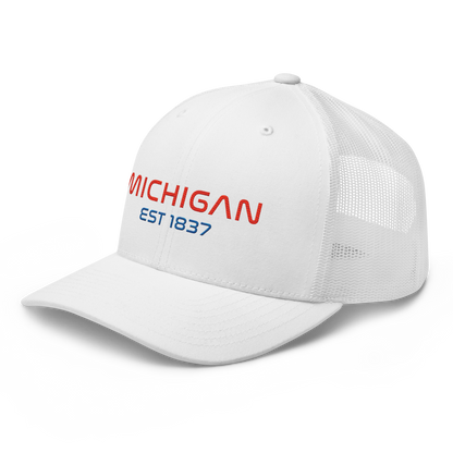 'Michigan EST 1837' Trucker Hat | Space Agency Parody