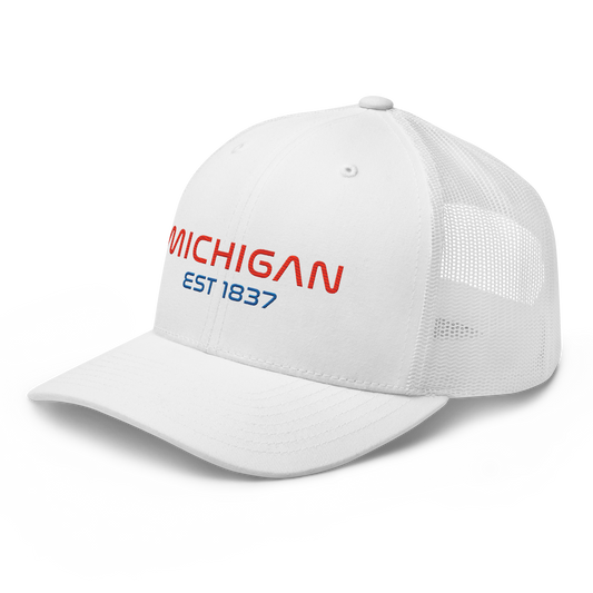 'Michigan EST 1837' Trucker Hat | Space Agency Parody