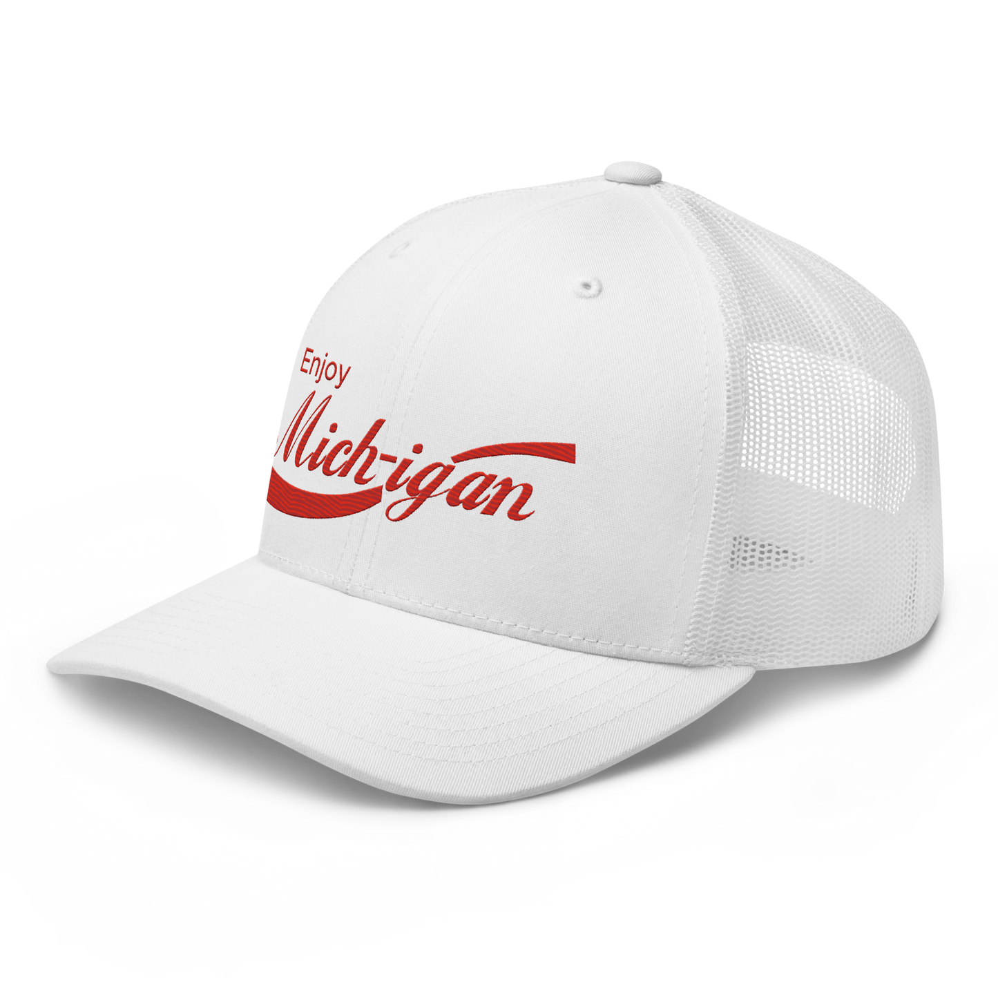 'Enjoy Michigan' Trucker Hat | Sodapop Parody