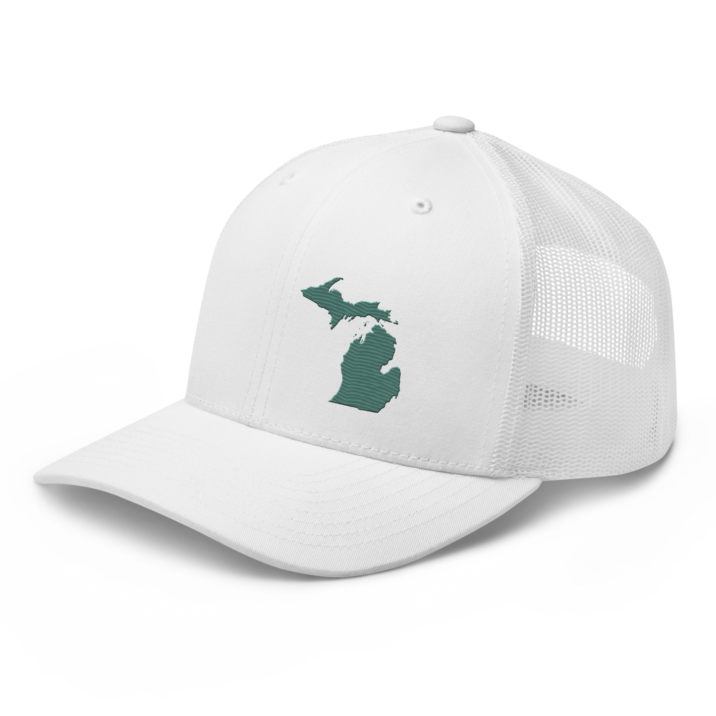 Michigan Trucker Hat | Copper Green Outline